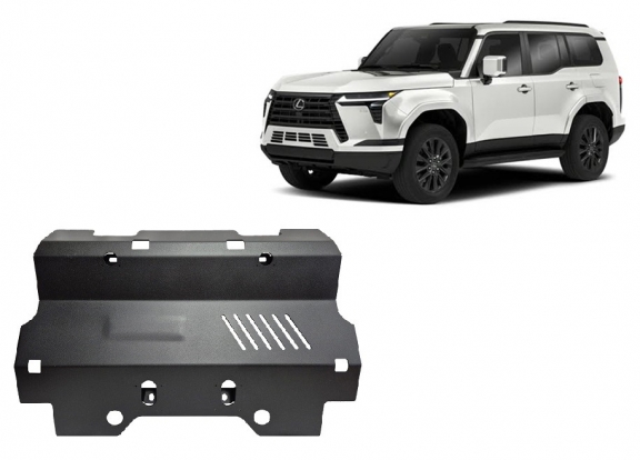 Steel radiator skid plate for Lexus GX