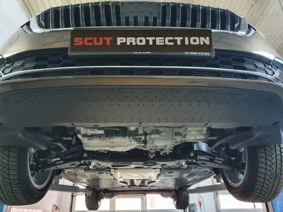 Steel skid plate for Skoda Superb 4