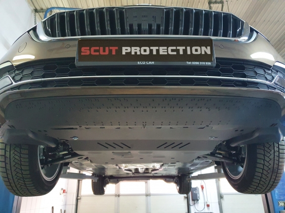 Steel skid plate for Skoda Superb 4