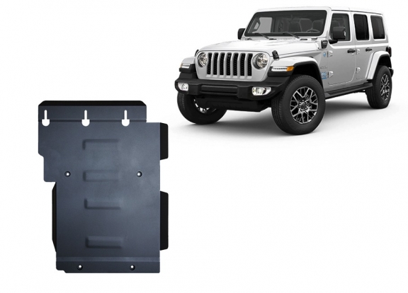 Steel gearbox skid plate for Jeep Wrangler - JL