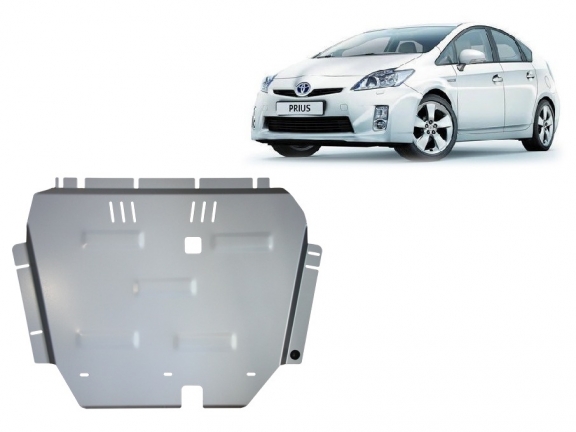 Aluminum skid plate for Toyota Prius