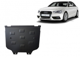 Steel gearbox skid plate for Audi A4 B9
