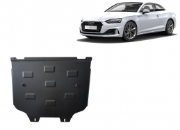 Steel gearbox skid plate for Audi A5