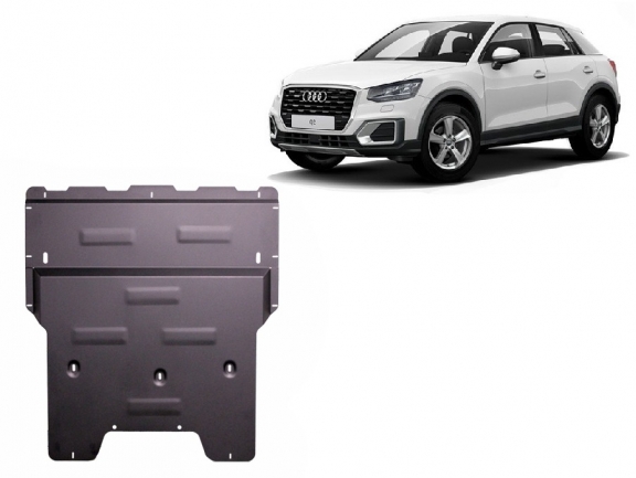 Steel skid plate for Audi Q2