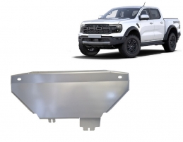 Aluminum radiator skid plate for Ford Ranger Raptor