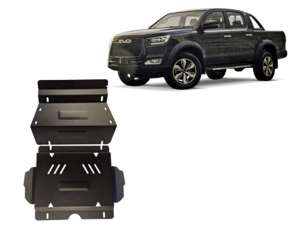 Steel skid plate for Evo Cross 4