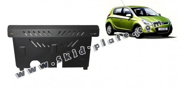 Steel skid plate for the protection of the engine and the gearbox for Hyundai i 20