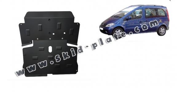 Steel skid plate for the protection of the engine and the gearbox for Mercedes Vaneo W414