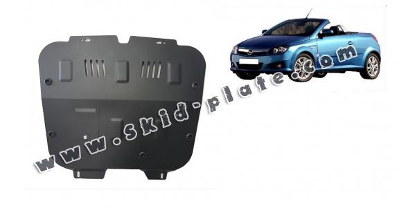 Steel skid plate for Opel Tigra