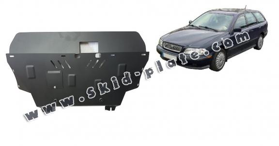 Steel skid plate for Volvo V40