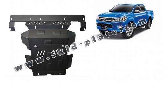 Steel skid plate for the protection of the engine and the radiator for Toyota Hilux Revo