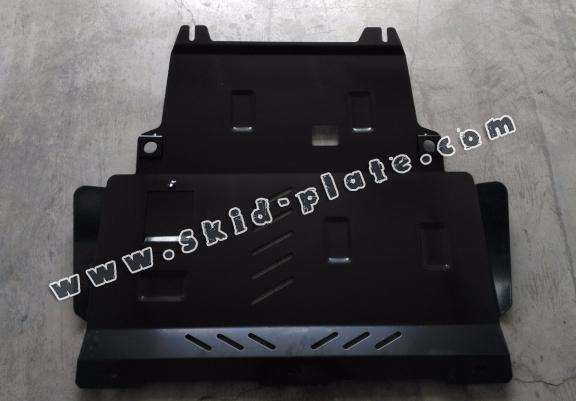 Steel skid plate for Ford Fiesta