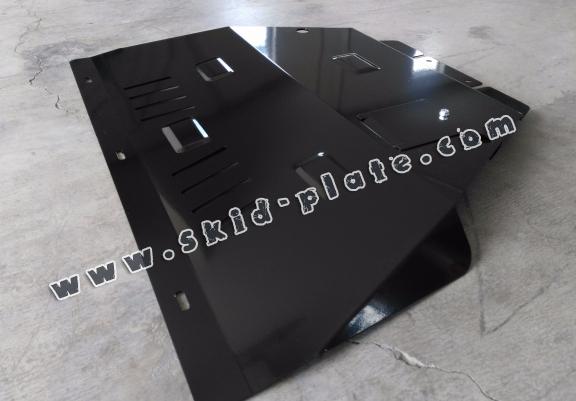 Steel skid plate for the protection of the engine and the gearbox for Citroen Xsara Picasso