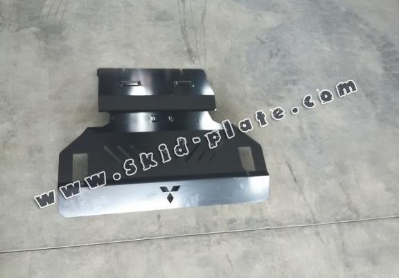 Steel skid plate for the protection of the engine and the radiator for Mitsubishi Pajero 3 (V60, V70)