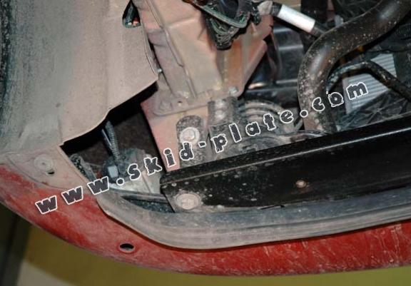 Steel skid plate for the protection of the engine and the gearbox for Fiat Doblo