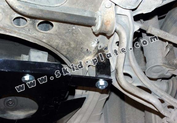 Steel skid plate for the protection of the engine, gearbox and differential for Fiat Palio