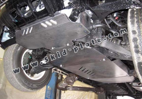 Steel skid plate for the protection of the engine and the radiator for Kia Sorento