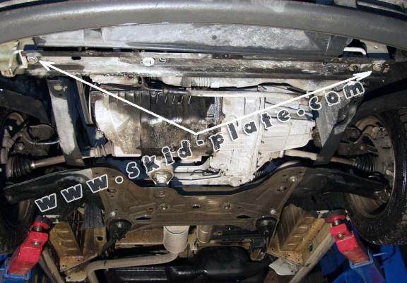 Steel skid plate for Nissan Primastar