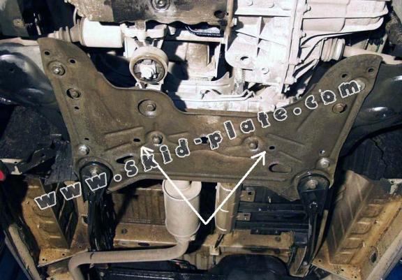 Steel skid plate for Opel Vivaro