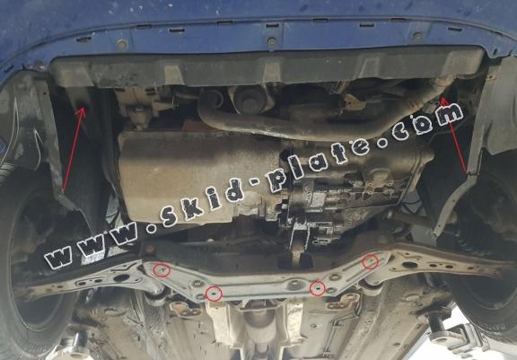 Steel skid plate for Audi A2