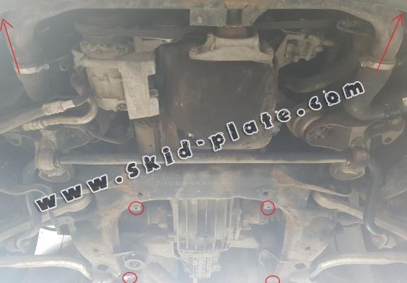 Steel manual gearbox skid plate  Audi A6