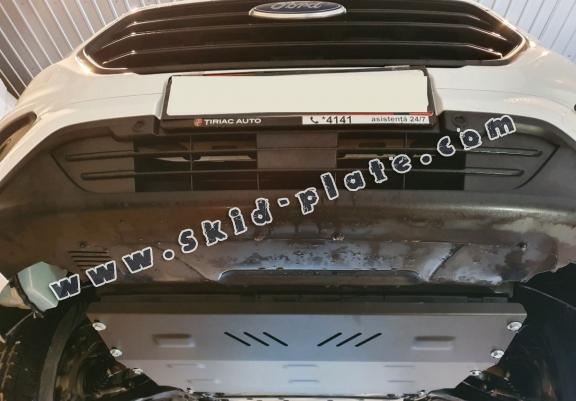 Steel skid plate for the protection of the engine and the gearbox for Ford Transit Custom - FWD