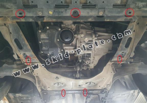 Steel skid plate for Renault Modus