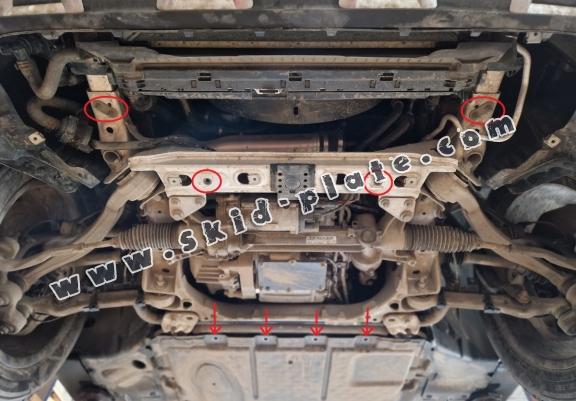 Steel skid plate for Mercedes GLC X253