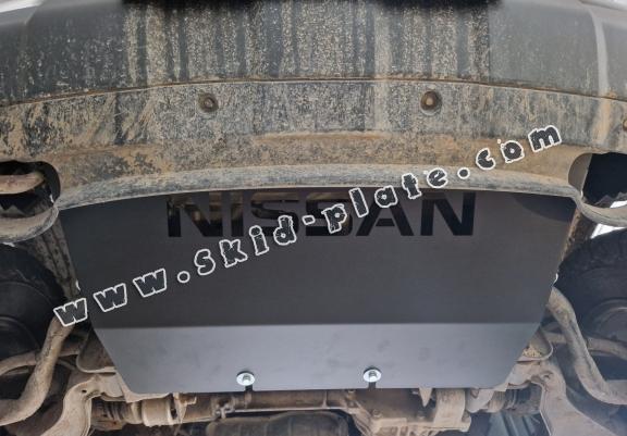 Steel radiator skid plate for Nissan Navara D40