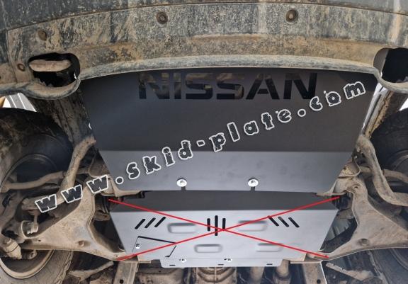 Steel radiator skid plate for Nissan Navara