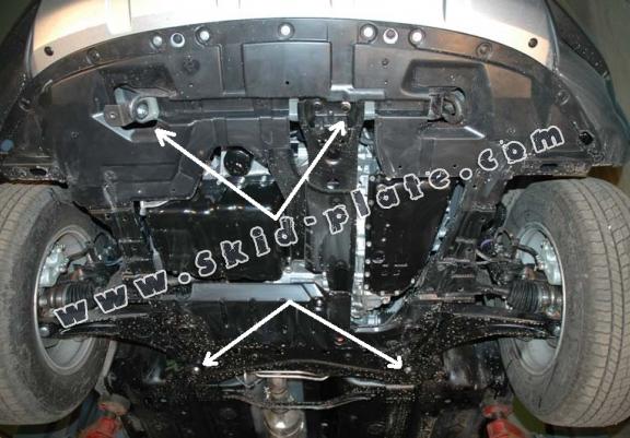 Steel skid plate for Peugeot 4007