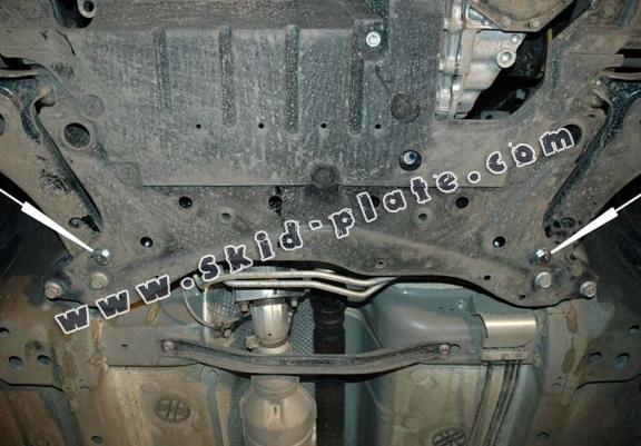 Steel skid plate for Peugeot 4007