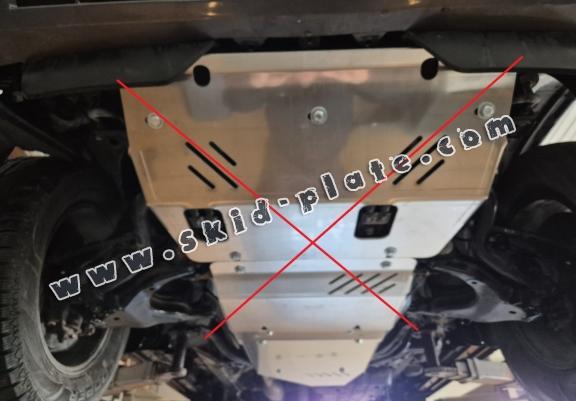 Aluminum gearbox skid plate for Lexus GX