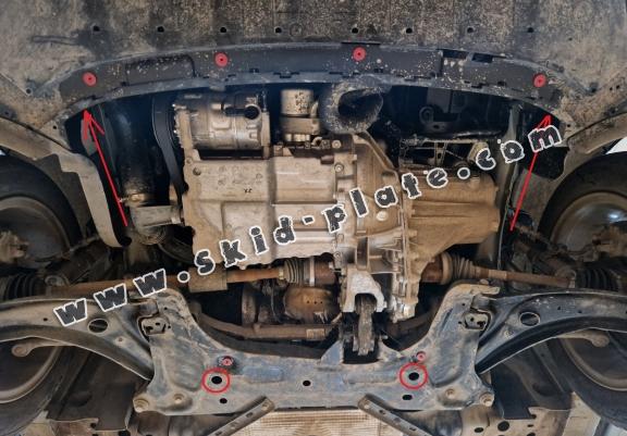 Steel skid plate for Ford Fiesta VII
