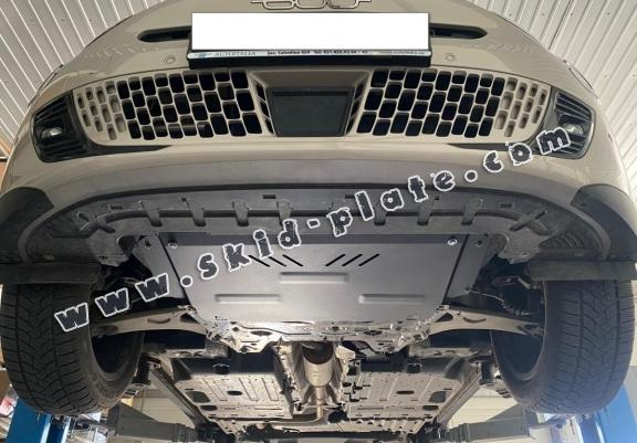 Steel skid plate for Fiat 600
