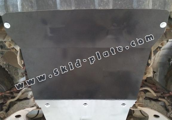 Steel skid plate for the protection of the engine and the radiator for Nissan Navara D22