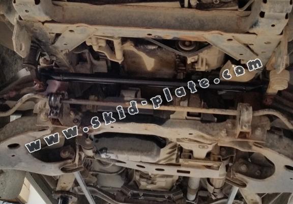 Steel skid plate for the protection of the engine and the radiator for Nissan Navara D22
