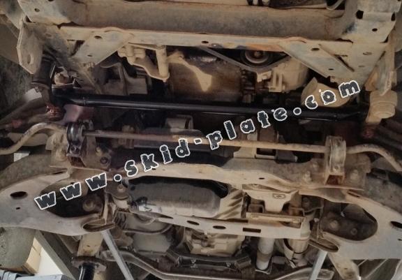 Steel gearbox skid plate for Nissan Navara D22