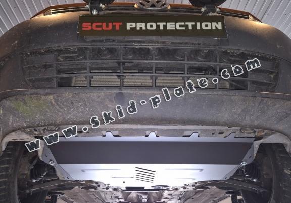Aluminum skid plate for VW Jetta