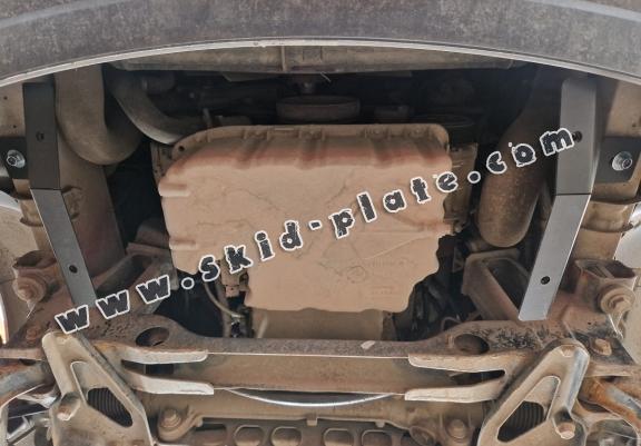 Aluminum skid plate for the protection of the engine and the gearbox for Volkswagen Crafter
