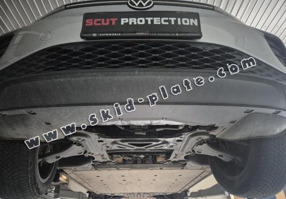 Aluminum skid plate for the protection of the engine and the gearbox for Skoda Enyaq