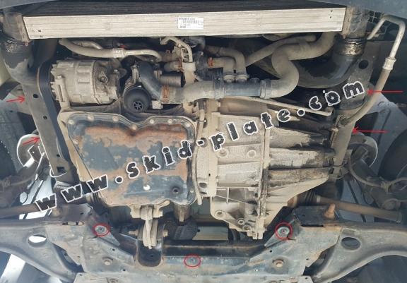 Steel skid plate for Opel Movano B 