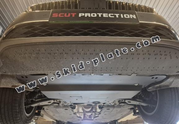 Steel skid plate for the protection of the engine and the gearbox for Skoda Octavia 3 - automatic gearbox