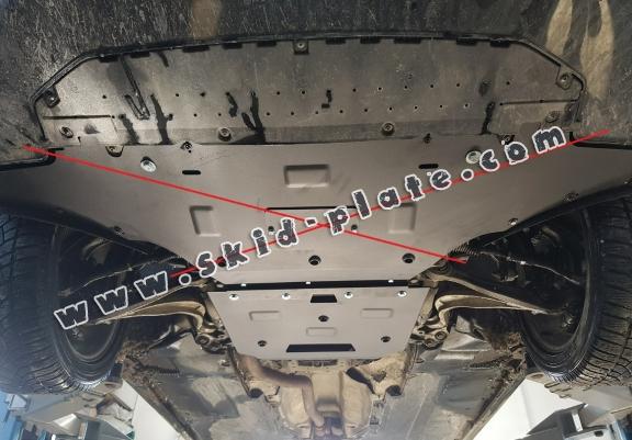 Steel gearbox skid plate for Audi A4 4 B8