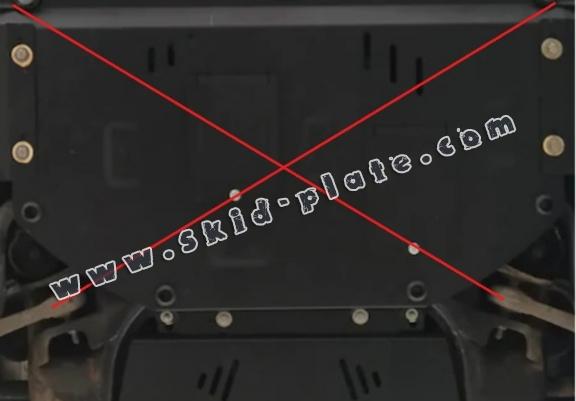 Steel automatic gearbox skid plate forAudi Allroad A6