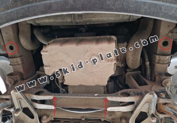 Steel skid plate for the protection of the engine and the gearbox for Mercedes Sprinter
