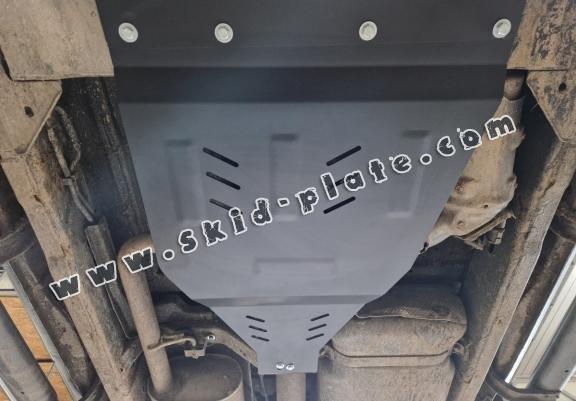 Steel gearbox and differential skid plate for Nissan Pathfinder