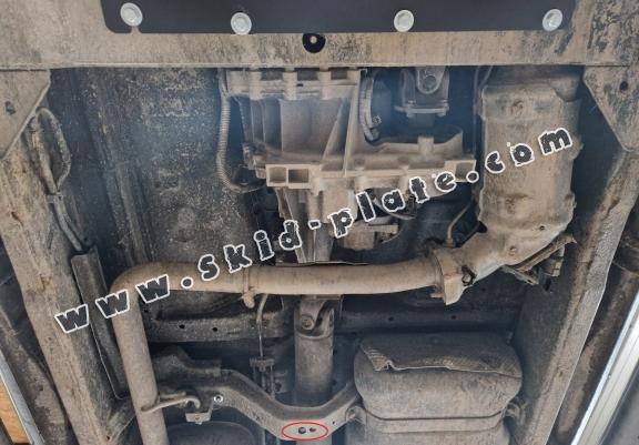 Steel gearbox and differential skid plate for Nissan Pathfinder