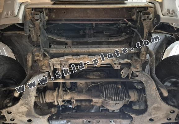 Steel skid plate for the protection of the engine and the radiator for Mitsubishi Pajero 3 (V60, V70)