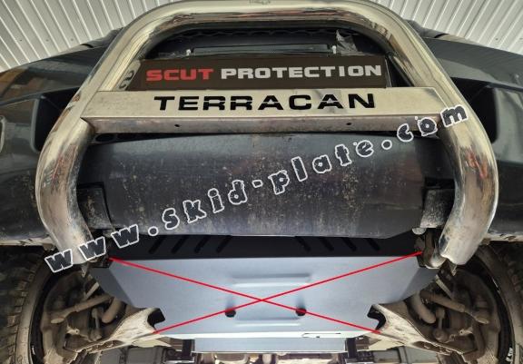 Steel gearbox skid plate for Hyundai Terracan